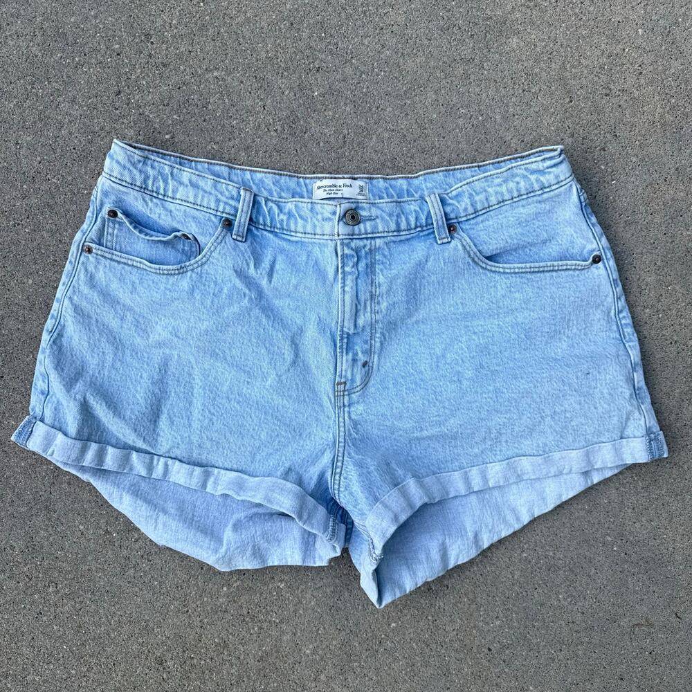 Abercrombie & Fitch Curve Love The Mom Short High Rise Volup Plus Size 34/18
